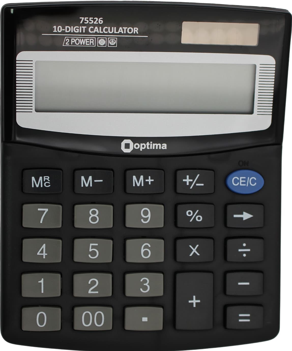 Калькулятор "Optima" №O75526 (10-розряд.) 125х100х27мм — купити | Канцелярський Сад