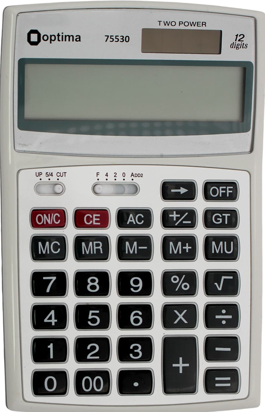 Калькулятор "Optima" №O75530 (12-розряд.) 143х94х29мм — купити | Канцелярський Сад
