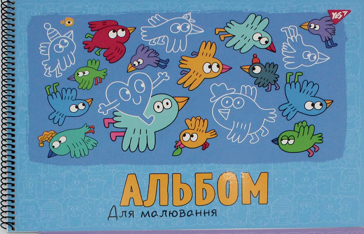 Альбом для малюв. на пруж. 20/100 А4 "Funny faces" УФ-виб. №130568/Yes — фото 9