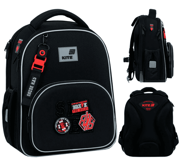 Рюкзак каркасний "Kite" Education Break the Rules 2від.,3карм. №K26-556M-5 — купити | Канцелярський Сад