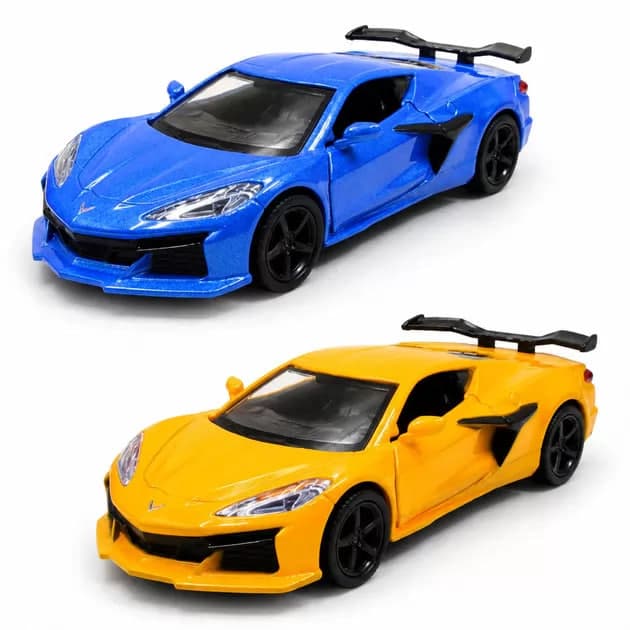 Автомодель "Technodriver" Chevrolet Corvette Z06 2023 синя,помаранчева №250257Bl/КіддіСвіт — купити | Канцелярський Сад