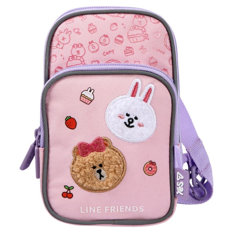 Сумка плечова "Yes" CBK-3 Р-26 Line Friends Always Together 1від.2карм. №550570 — купити | Канцелярський Сад