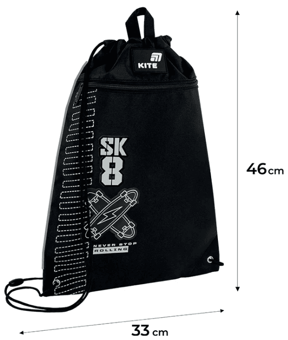 Сумка для взуття "Kite" Skate 1від.1карм. №K26-601M-6 — фото 11