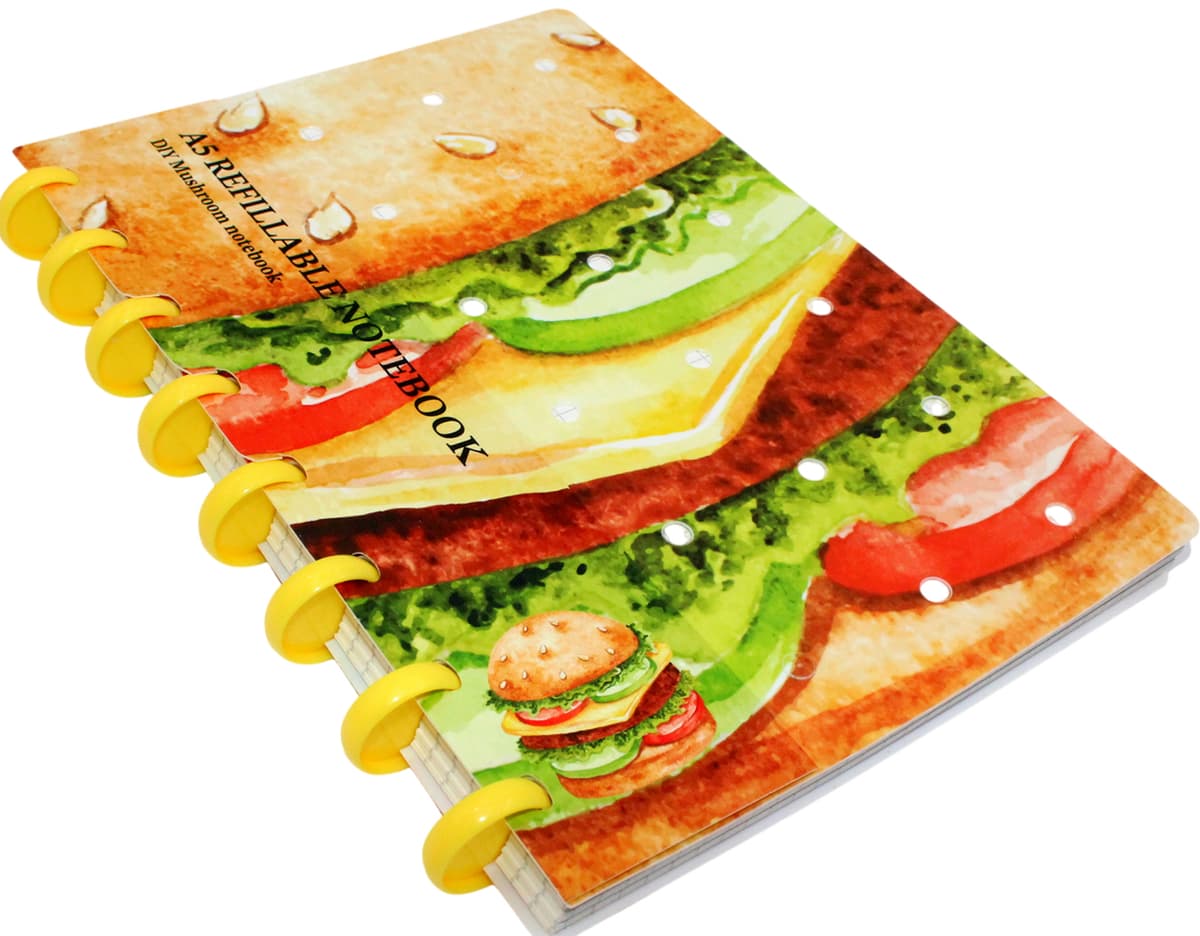 Блокнот пруж. А5 80арк. кліт. пласт. обкл. різнокольр. "Diy Food" №ZB.12203.2/Zibi — фото 4