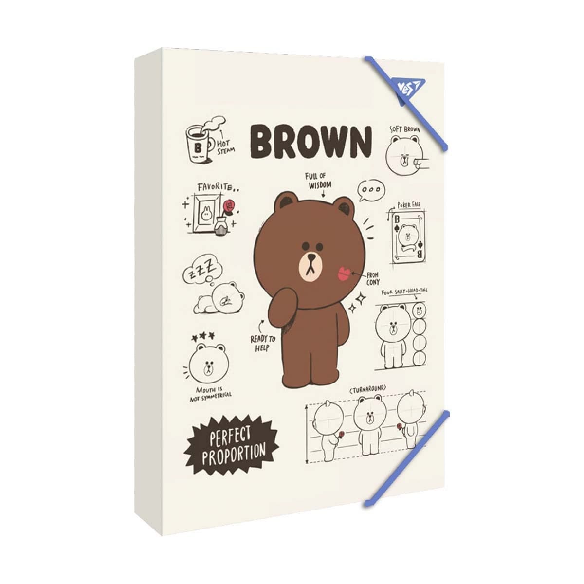 Папка для праці А4 "Yes" №500232 "Line friends" на рез. картон. — купити | Канцелярський Сад