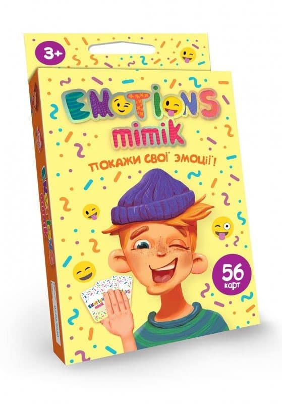 Гра "Emotions Mimik" карткова №EM-01-01U "DankoToys" — купити | Канцелярський Сад