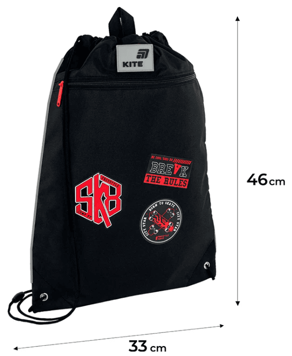 Сумка для взуття "Kite" Break the Rules 1від.1карм. №K26-601M-17 — фото 4