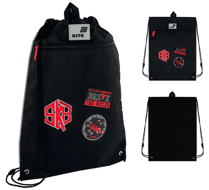 Сумка для взуття "Kite" Break the Rules 1від.1карм. №K26-601M-17 — купити | Канцелярський Сад