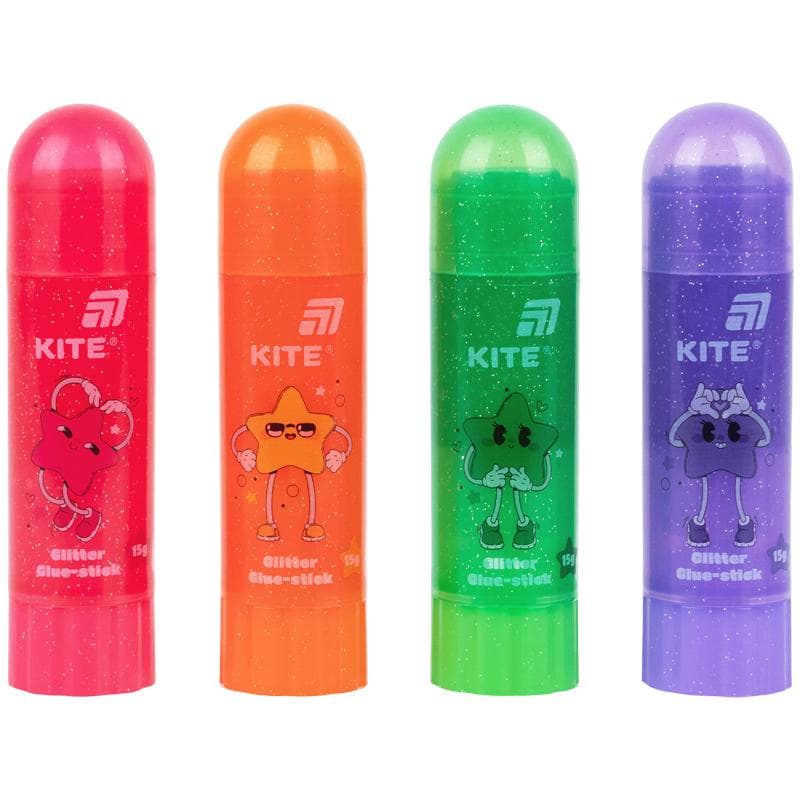 Клей-олівець "Kite" №K26-1137 15гр PVA з блискітками — купити | Канцелярський Сад