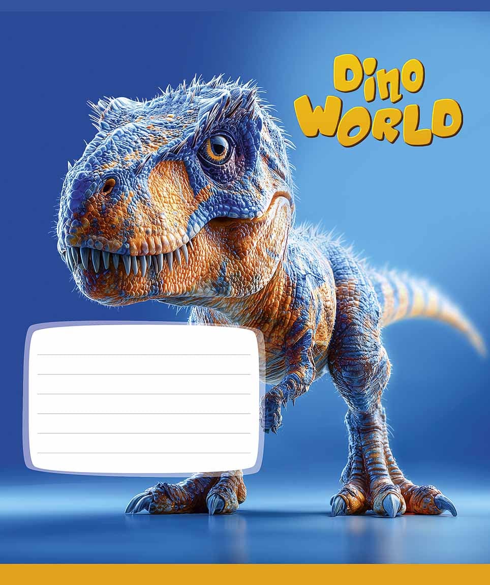 Зошит 12арк. кліт. Star "Dino world" виб. УФ-лак №012-3664K — фото 3