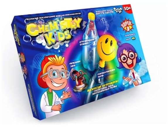 Набір для дослідів "Chemistry Kids" №CHK-02-01U,02U,03U,04U/Danko Toys — купити | Канцелярський Сад