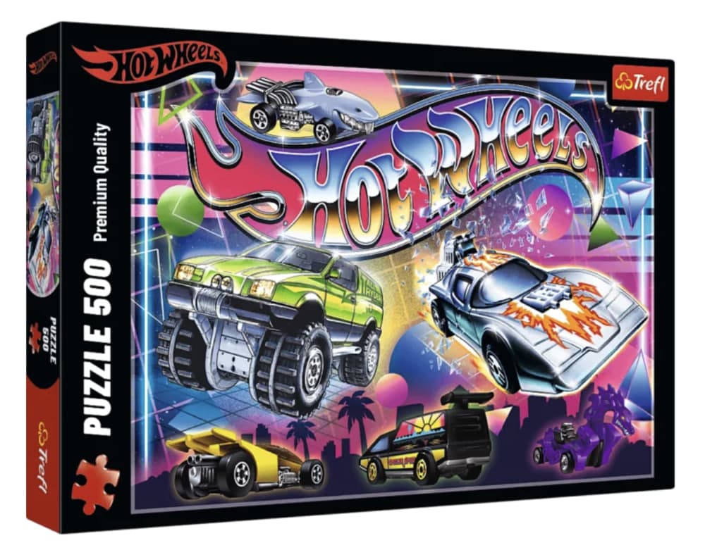 Пазли Trefl 500ел. Hot Wheels атмосфера 80-х №37538 — купити | Канцелярський Сад