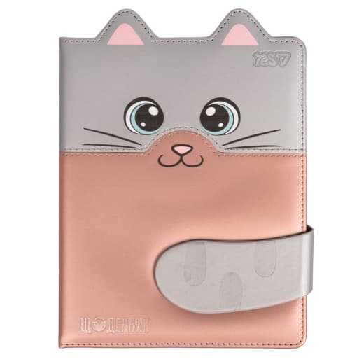 Щоденник шк. А5 тв. обкл PU Cat Tail 40арк.№911687/Yes — купити | Канцелярський Сад