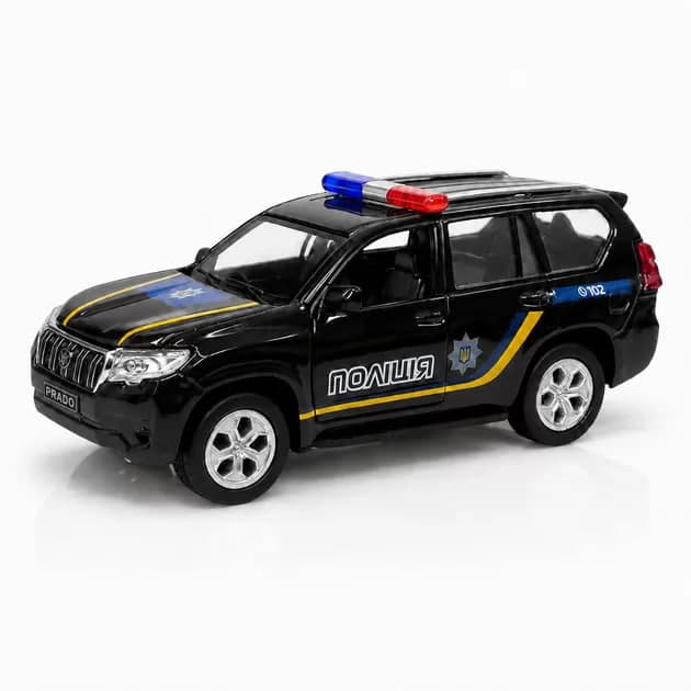Автомодель "Technodriver" Toyota Prado Поліція чорна №KM260416P/КіддіСвіт — купити | Канцелярський Сад