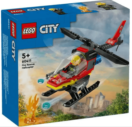 Конструктор "LEGO" City Пожежний рятувальний гелікоптер №60411 — купити | Канцелярський Сад