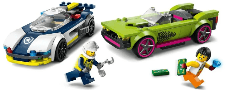 Конструктор "LEGO" City Переслідування маслкара на поліцейському автомобілі №60415 — фото 6