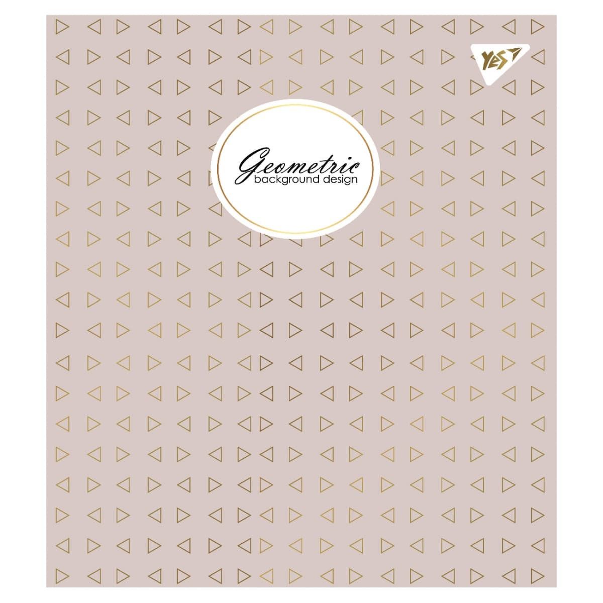 Зошит А5 YES 48арк. лін. мат. ВДЛ+ УФ-спл+Pantone Gold "Geometric" №766892 — фото 9