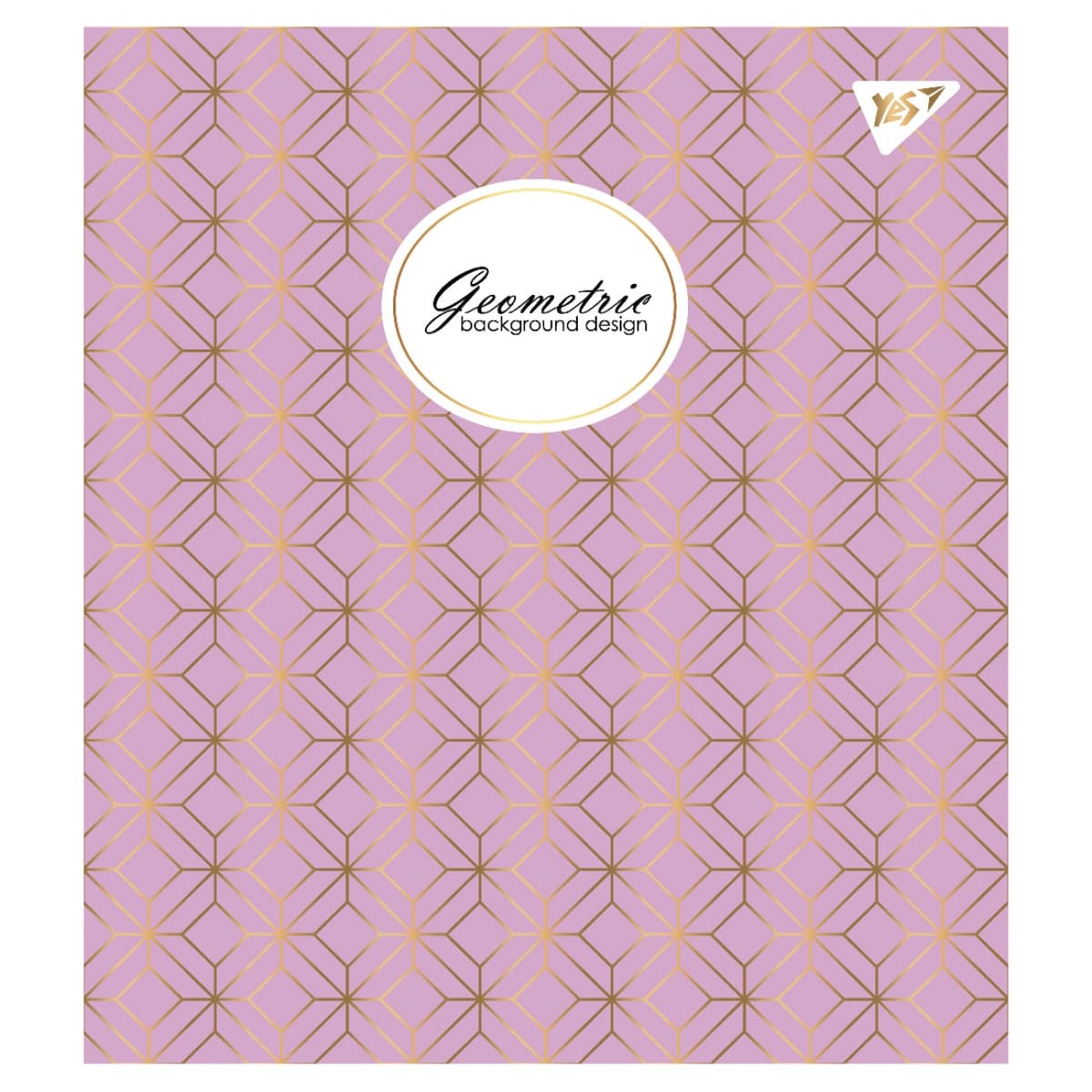 Зошит А5 YES 48арк. лін. мат. ВДЛ+ УФ-спл+Pantone Gold "Geometric" №766892 — фото 10