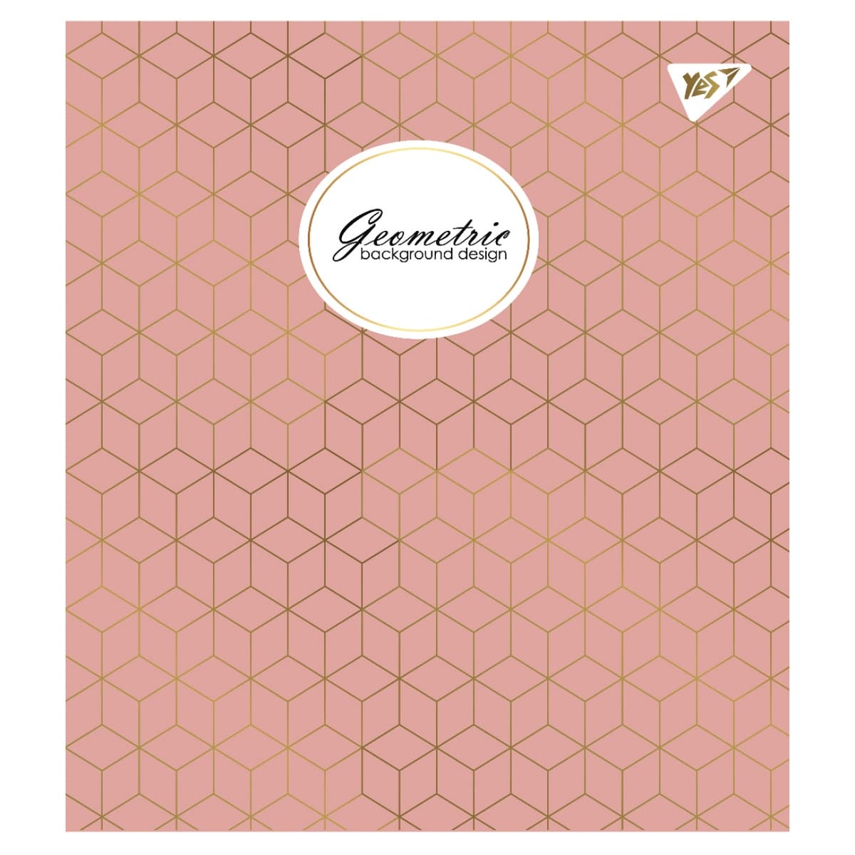 Зошит А5 YES 48арк. кліт. мат. ВДЛ+ УФ-спл+Pantone Gold "Geometric" №766876 — фото 7