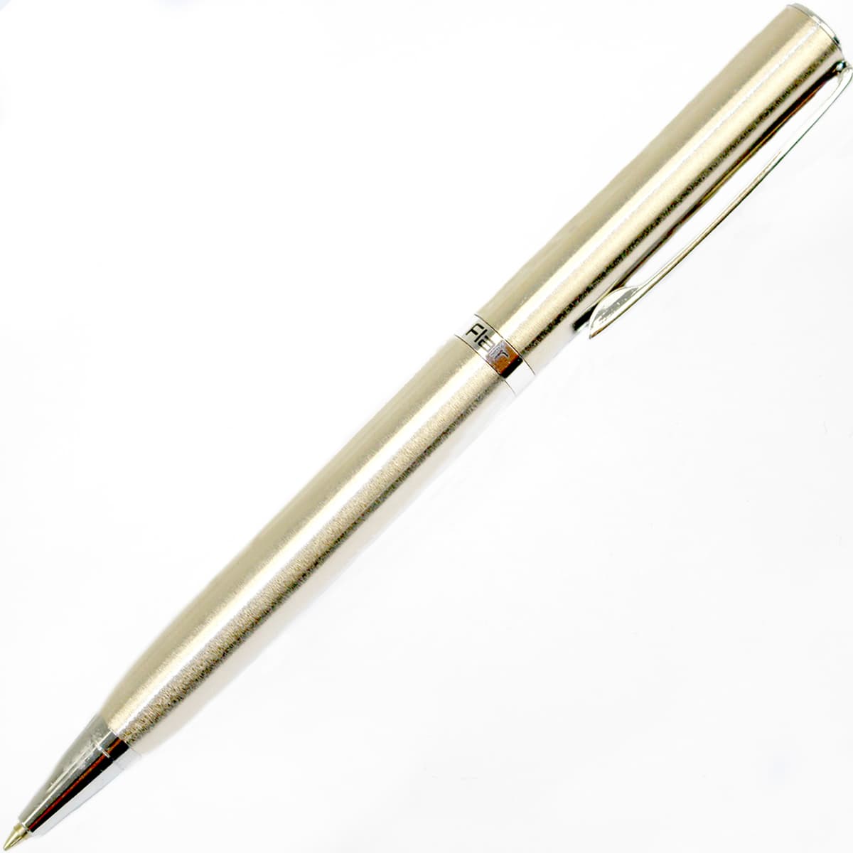 Ручка кульк. "FlairP" №1061 Golden Eye сатин голд срібн. корп. 50064 синя — купити | Канцелярський Сад