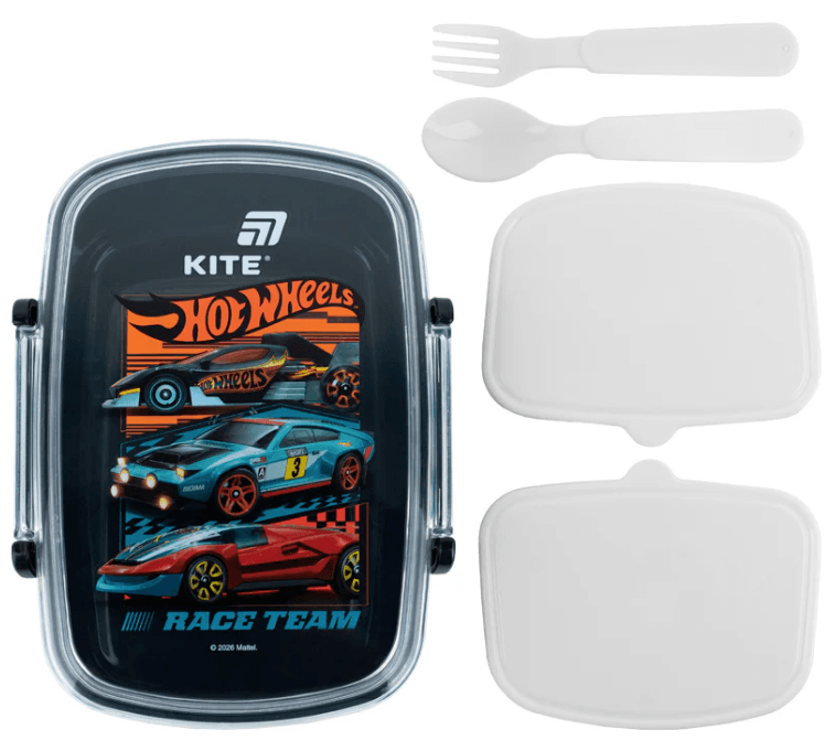 Ланч бокс пласт. "Kite" 750мл Hot Wheels з наповненням №HW26-181 — фото 11
