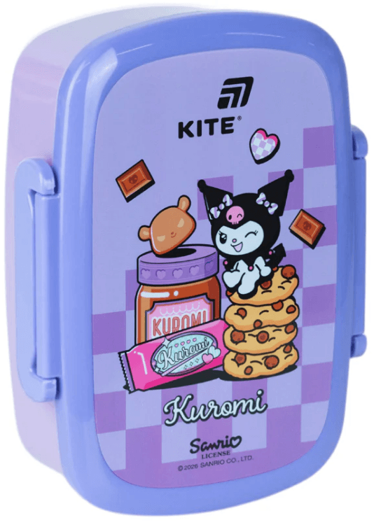 Ланч бокс пласт. "Kite" 750мл Kuromi з наповненням №HK26-163-2 — купити | Канцелярський Сад