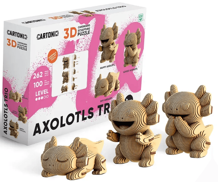 Пазли 3D "Cartonic" Axolotls Trio — купити | Канцелярський Сад