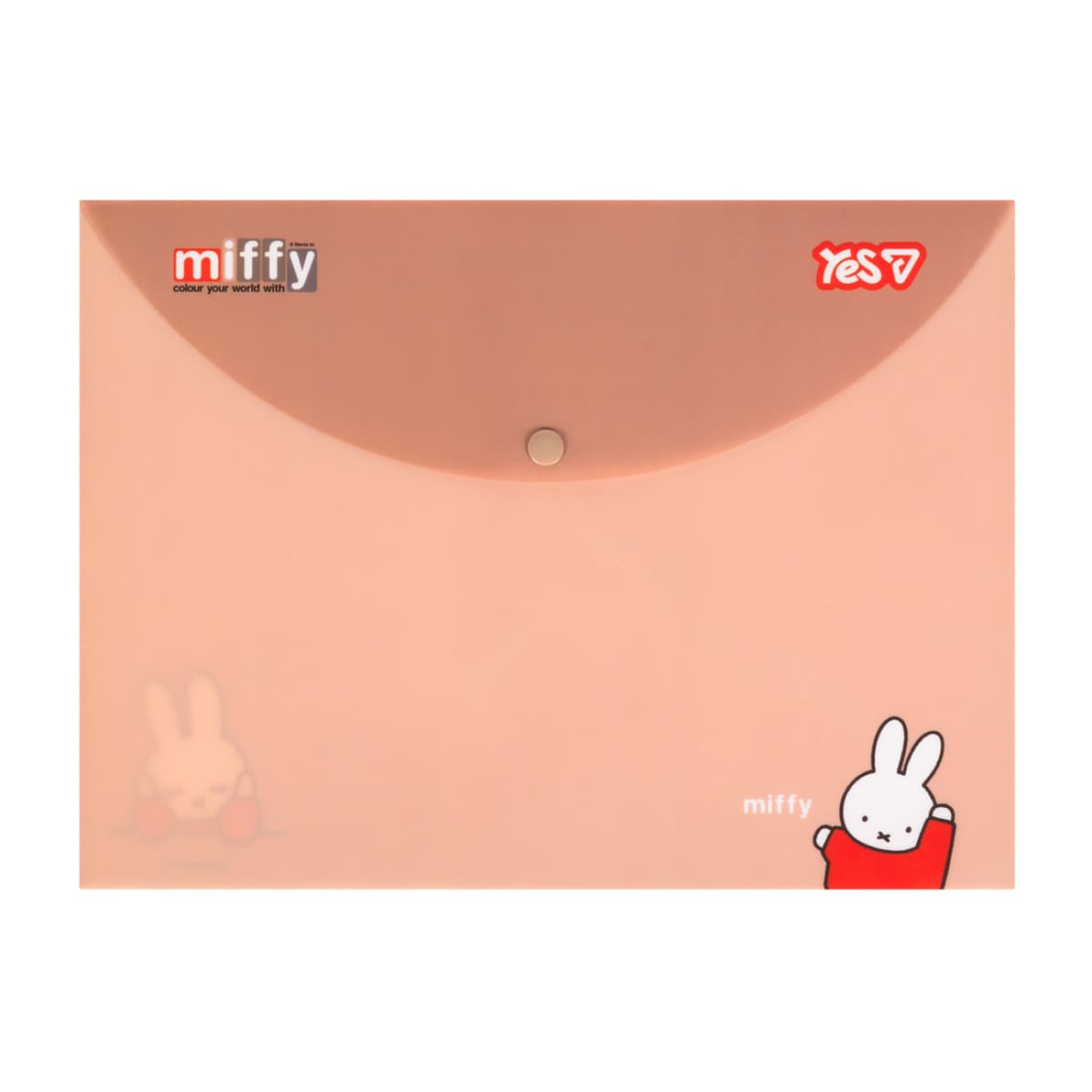 Папка-конверт "Yes" №492450 А4 "Miffy" на кнопці — фото товару | Канцелярський Сад