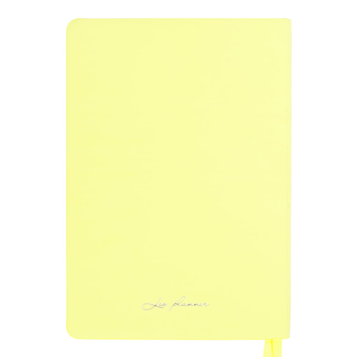 Щоден. А5 "Leo Planner" недат. 184арк. Ray Ray м'яка обкл.,лимонний №252775 — фото 8