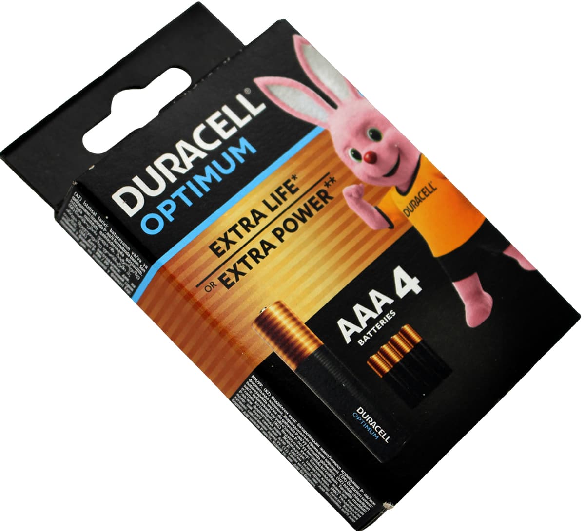 Батарейки Duracell Optimum LR-03/блістер 4шт — фото 10