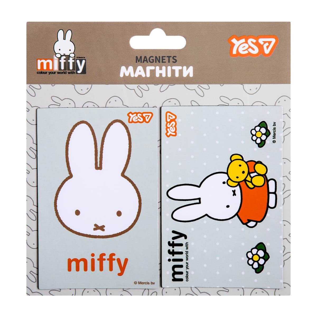 Магніти "Yes" Miffy 6х9см, 2шт №708567 — купити | Канцелярський Сад