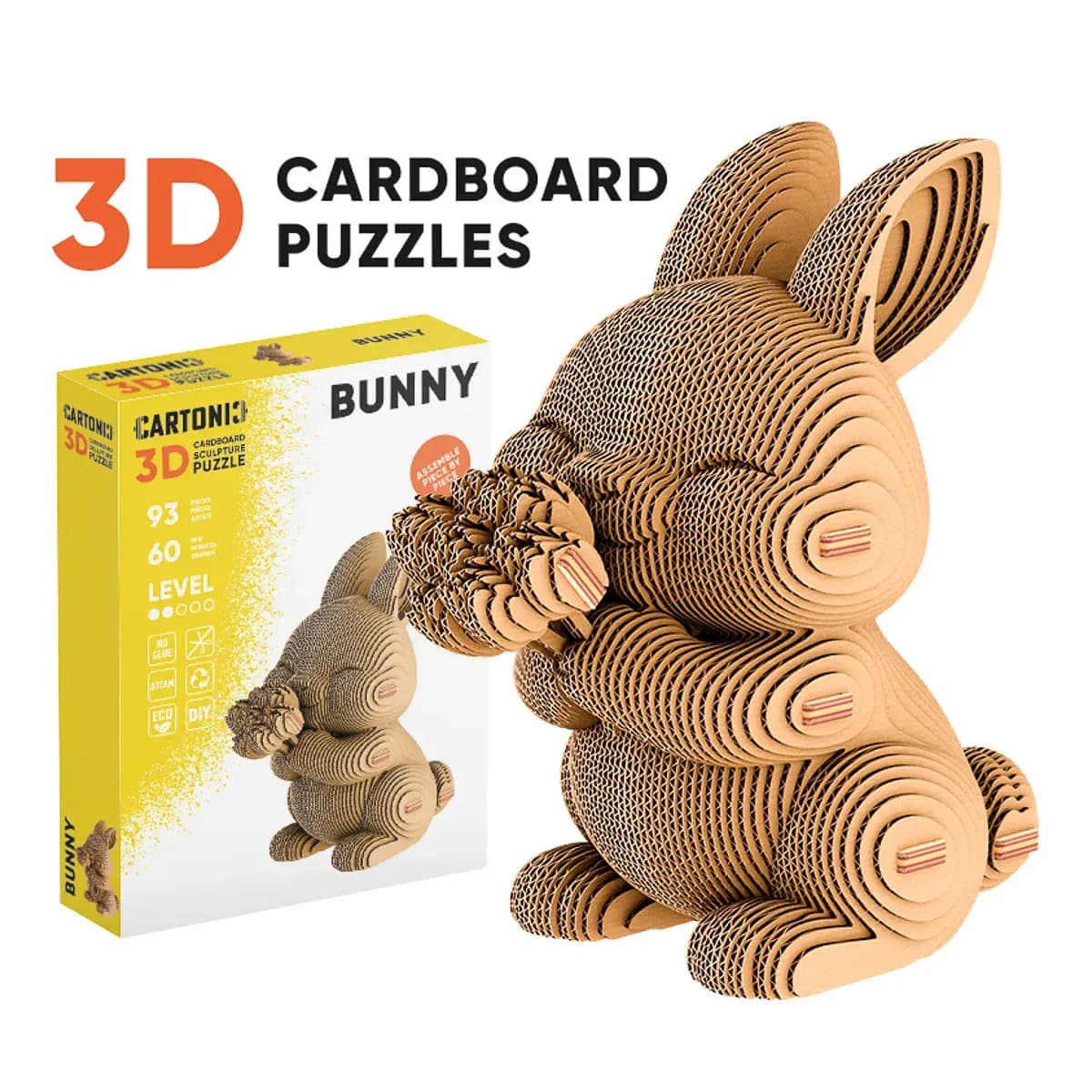 Пазли 3D "Cartonic" Collectible Bunny 93дет. — фото товару | Канцелярський Сад