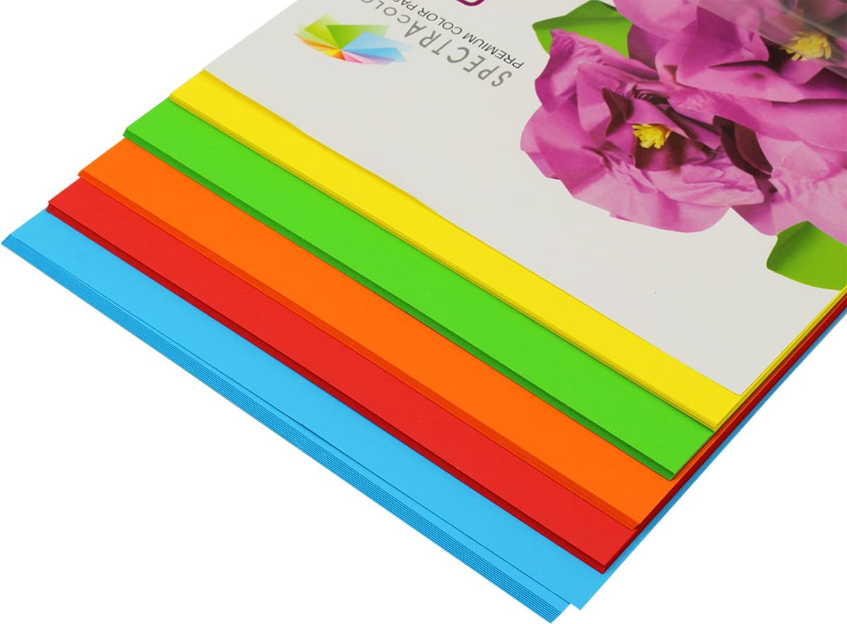 Папір кольор. А4 160г/м інт. 5х10 Spectra Color-Rainbow Pack Deep IT 82 "A"(50шт) — фото 3