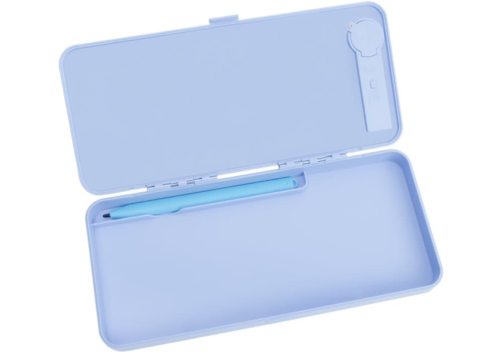 Пенал "Maxi" пласт. з LCD екраном,спец.ручка,бат-ка 3v,20,2х7,8х3см,1від.,блакит. №MX86901 — фото 4