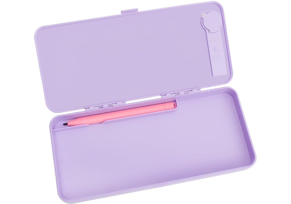 Пенал "Maxi" пласт. з LCD екраном,спец.ручка,бат-ка 3v,20,2х7,8х3см,1від.,фіолет. №MX86902 — фото 4