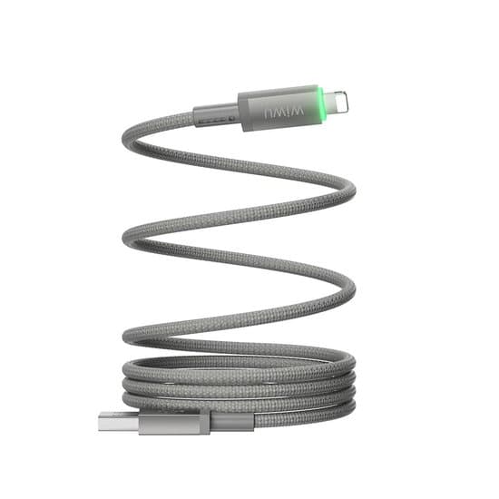 Кабель USB > lightning Wiwu №Wi-C081 магнітний, швидка зарядка 1м grey — купити | Канцелярський Сад