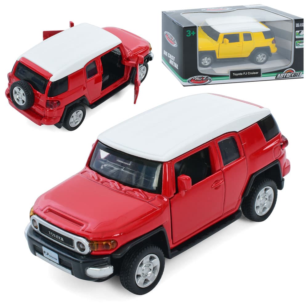 Джип метал. інер-ий "Автосвіт" Toyota FJ Cruiser (1:43) 11см,відчин. двері №AS-3029 — купити | Канцелярський Сад