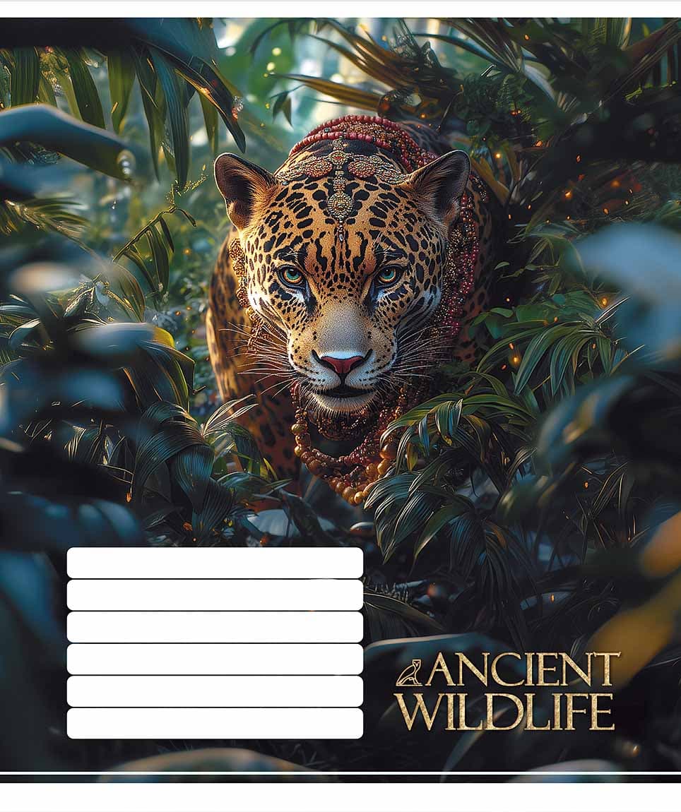 Зошит 24арк. лін. Школярик "Ancient wildlife" ВД-лак №024-3547L — фото 6