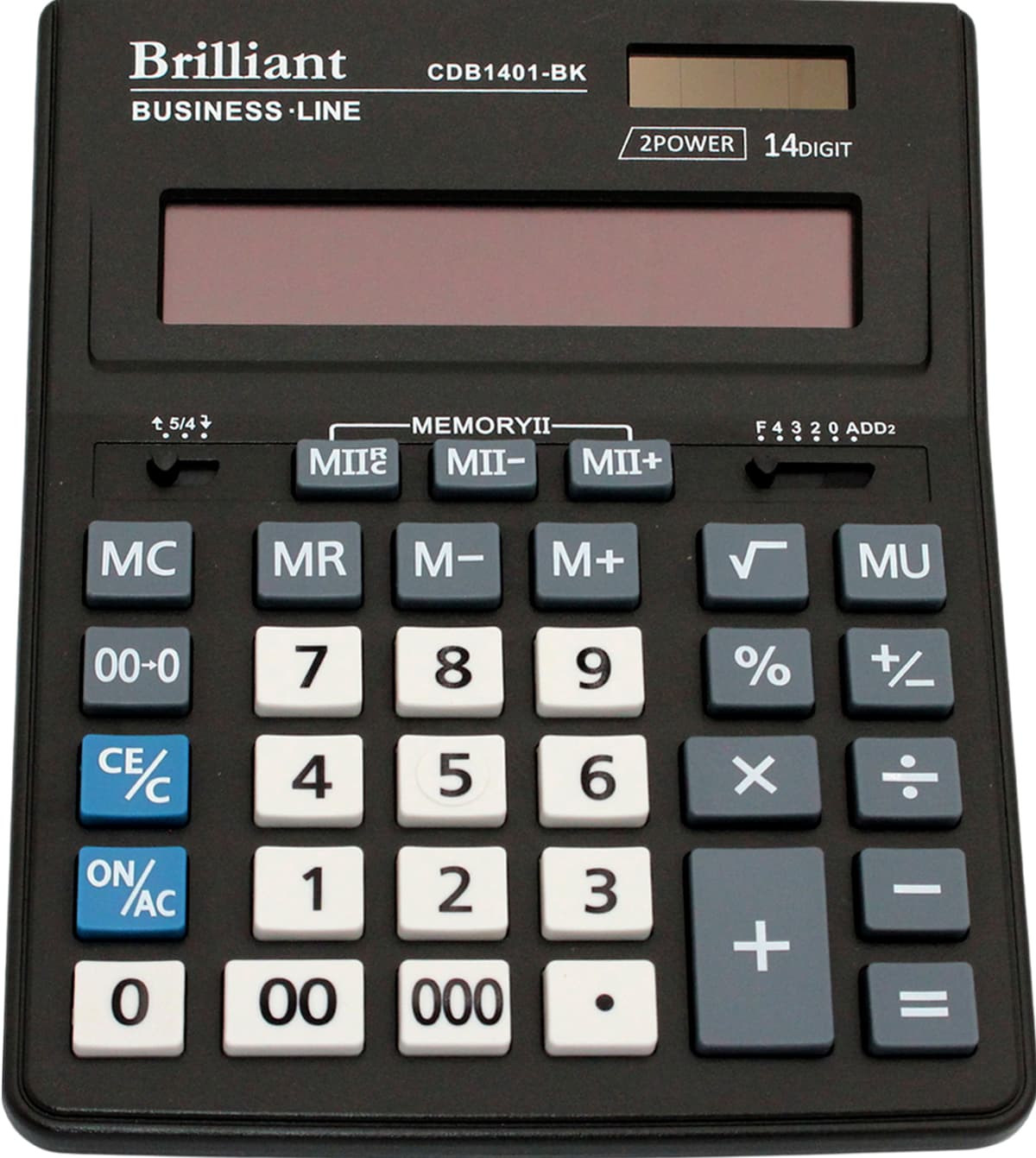 Калькулятор "Brilliant" №CDB1401-BK — купити | Канцелярський Сад
