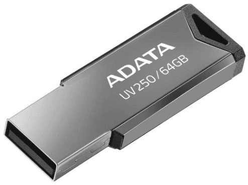 Флеш-пам`ять 64GB "A-Data" AUV250 USB2.0 black №8819 — купити | Канцелярський Сад