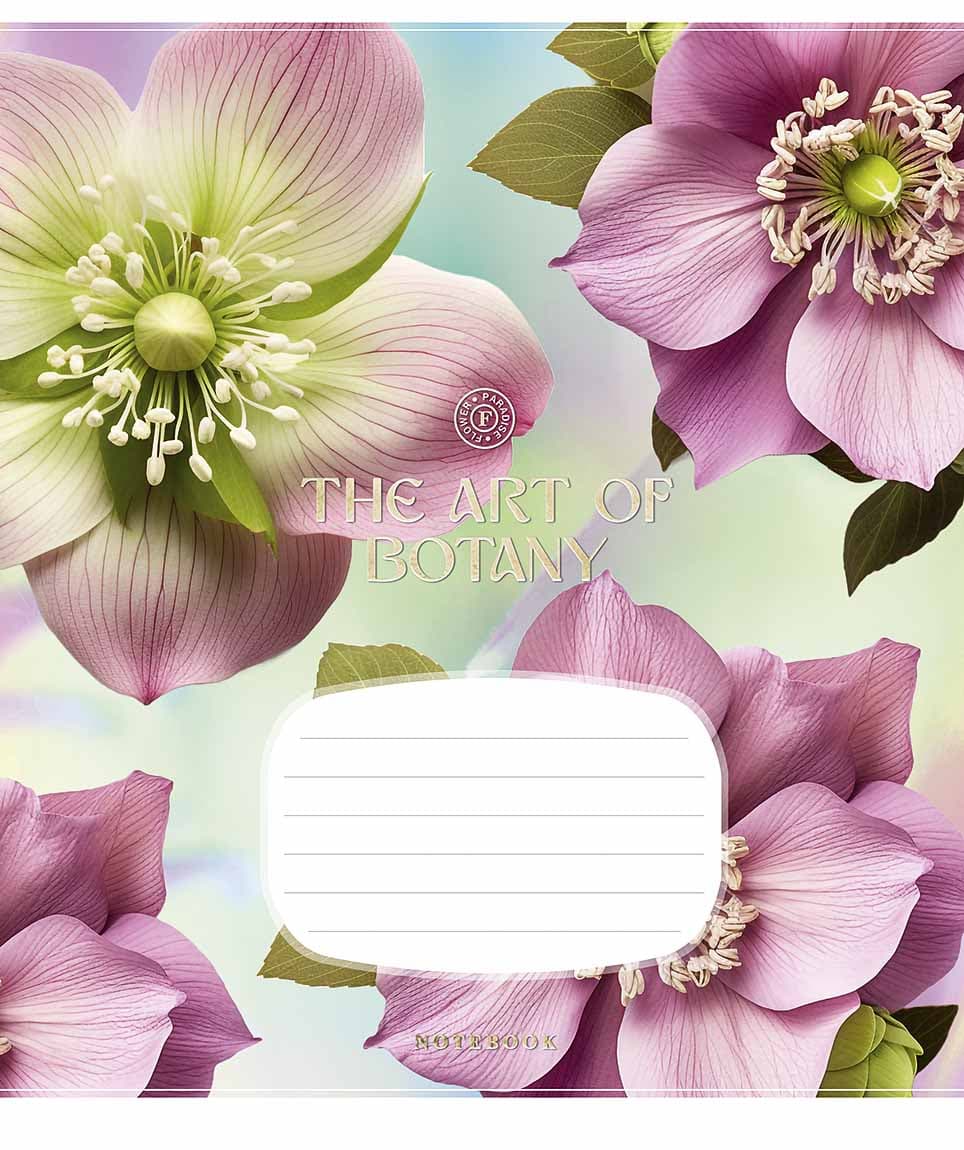 Зошит 18арк. лін. Школярик "Delicate flowers" ВД-лак №018-3640L — фото 4
