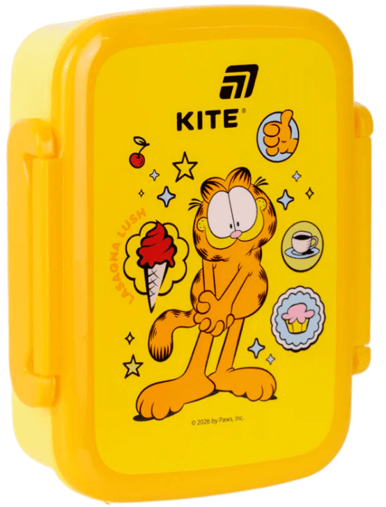Ланч бокс пласт. "Kite" 420мл Garfield №GF26-160 — купити | Канцелярський Сад