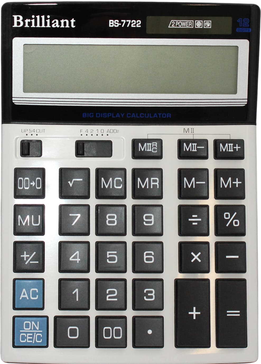 Калькулятор "Brilliant" №BS-7722 (12-розряд.) — купити | Канцелярський Сад