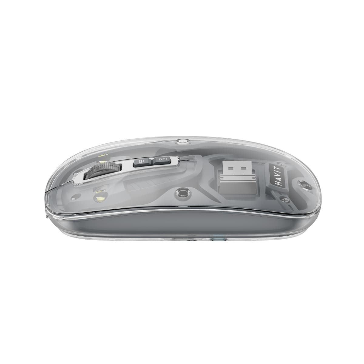 Мишка BT Havit MS62WB Pro Transparent gray — фото 7