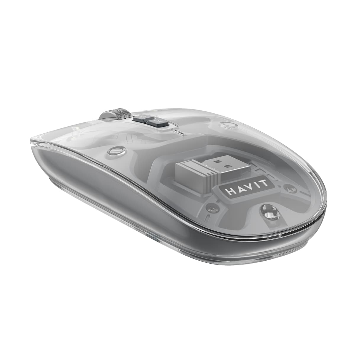 Мишка BT Havit MS62WB Pro Transparent gray — фото 10
