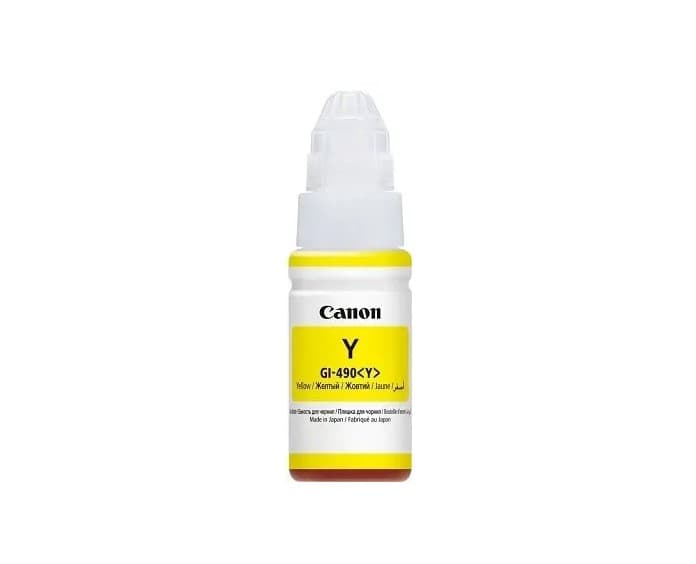 Чорнило Canon GI-490 Pixma G1400/G2400/G3400 70мл yellow — фото товару | Канцелярський Сад