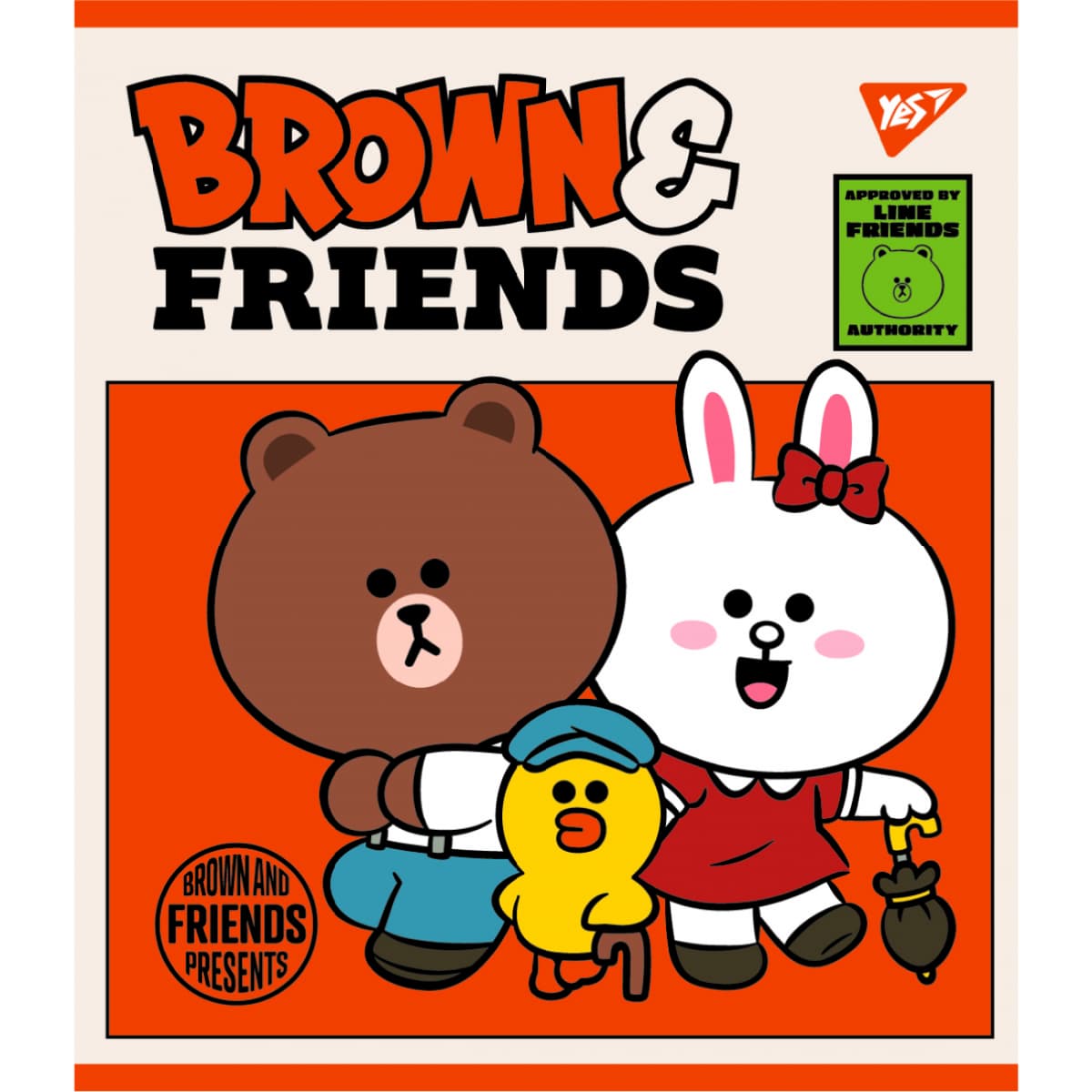 Зошит А5 YES 12арк. лін. мат. ВДЛ+ УФ-виб "Line Friends" №766806 — фото 4