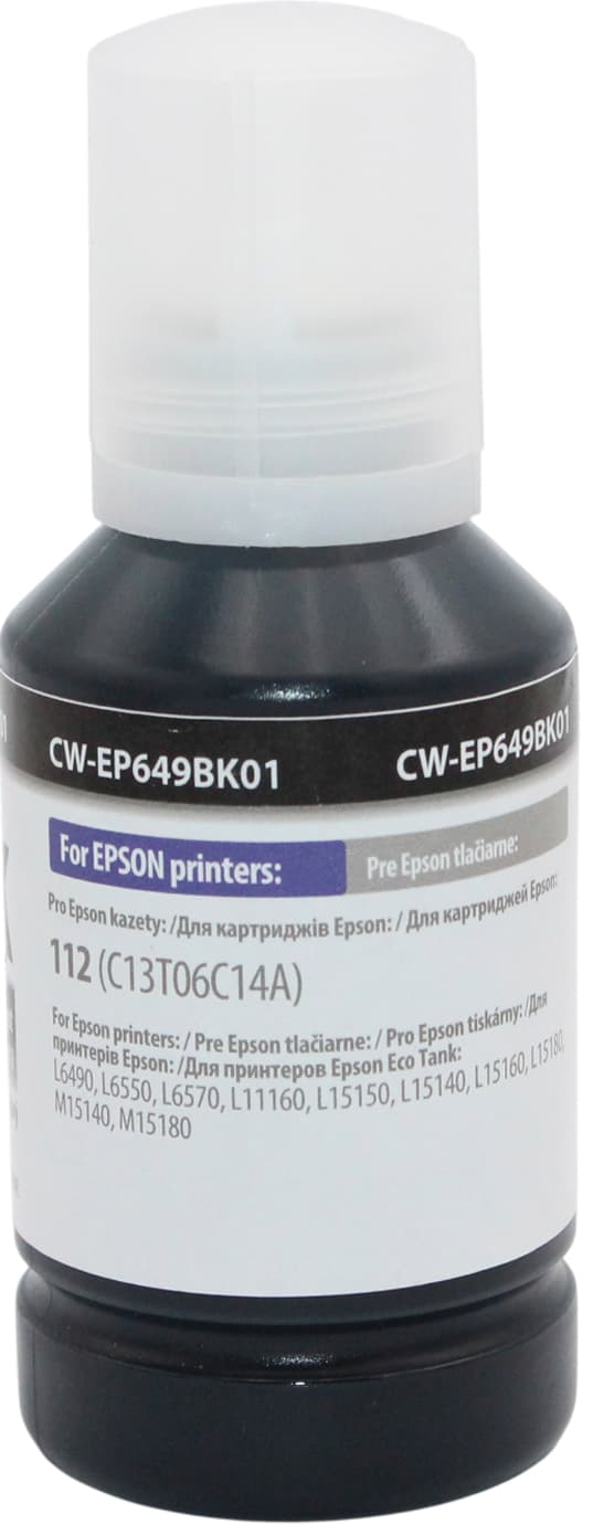 Чорнило ColorWay Epson №L-6490/L65XX/L11160/L15150/L15160/L15180 127мл black pigm. — фото 8