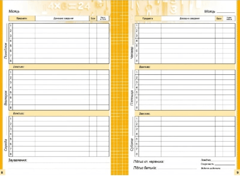 Щоденник шк. В5 №25261 40арк. мат.лам./Мандарин — фото 3