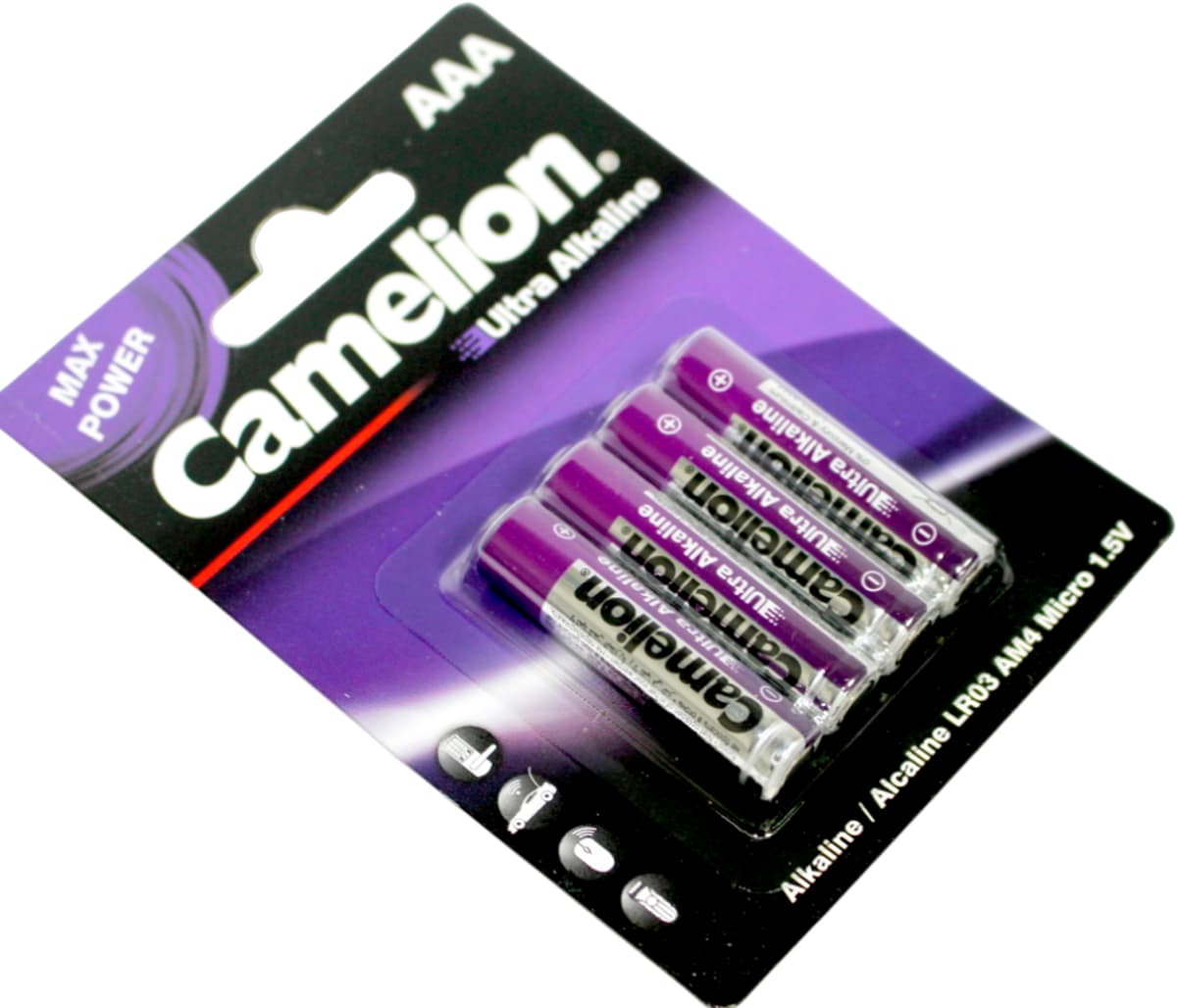 Батарейки Camelion Max Power Ultra violet LR-03/блістер 4шт — фото 8
